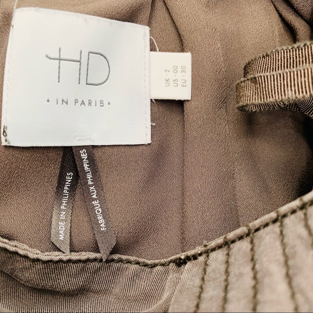 ANTHRO HD in PARIS 00 brown a-line mini skirt - Picture 4 of 4